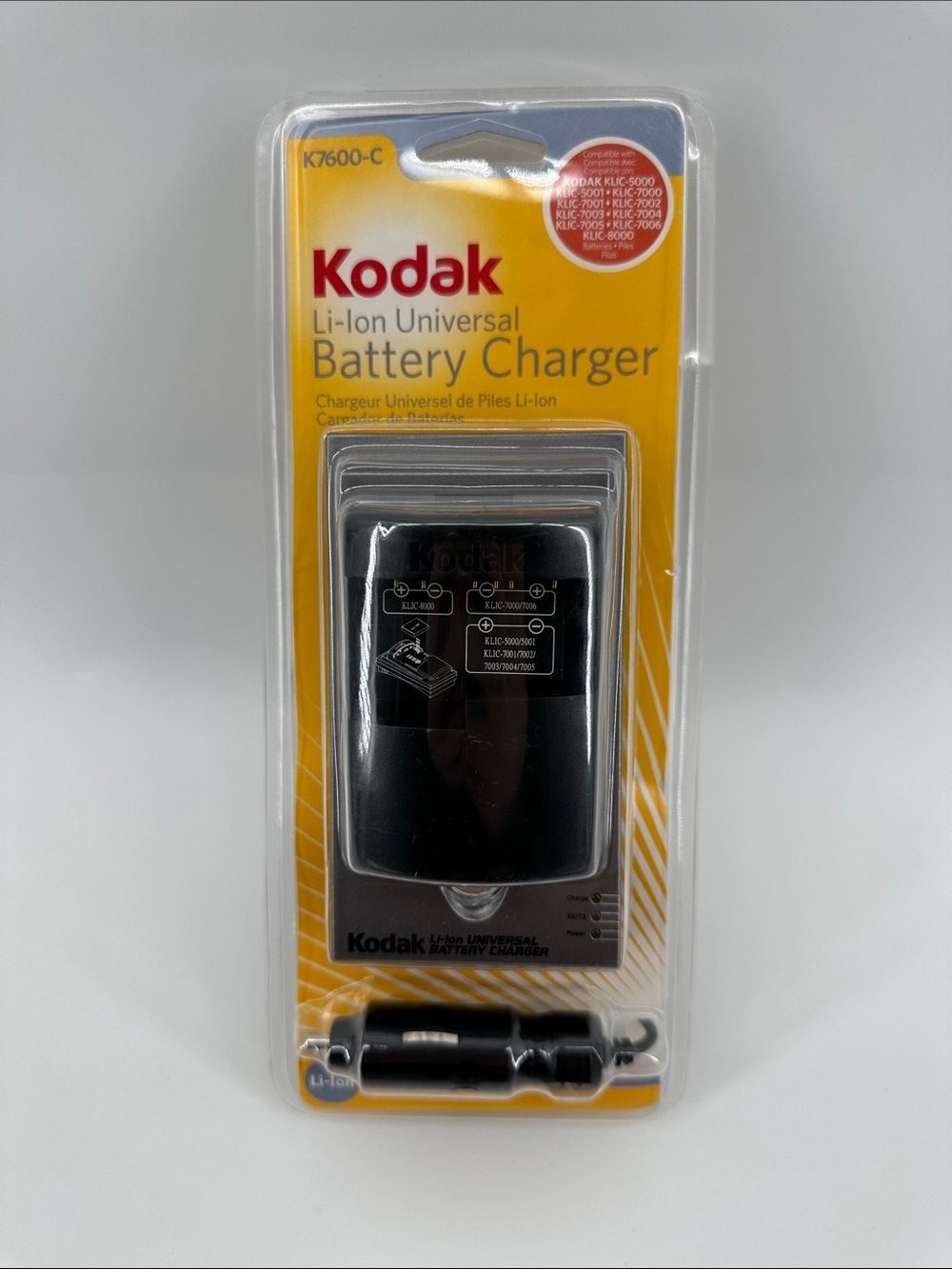 Kodak Battery Charger Kit K7600-C Li-lon Universal VTG Tech Y2K Travel Charger